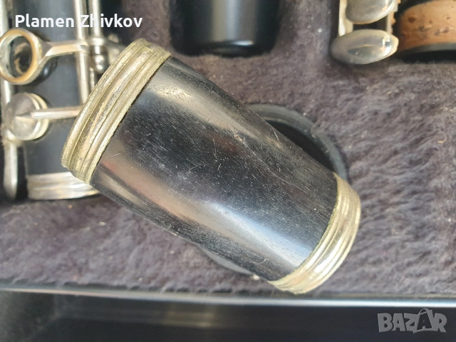 Музикален инструмент стар кларинет с чанта , снимка 14 - Колекции - 53004262