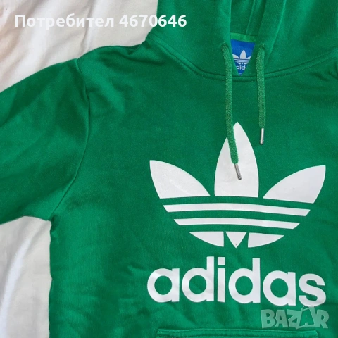 Мъжки суитчер Adidas green , снимка 3 - Суичъри - 53421834