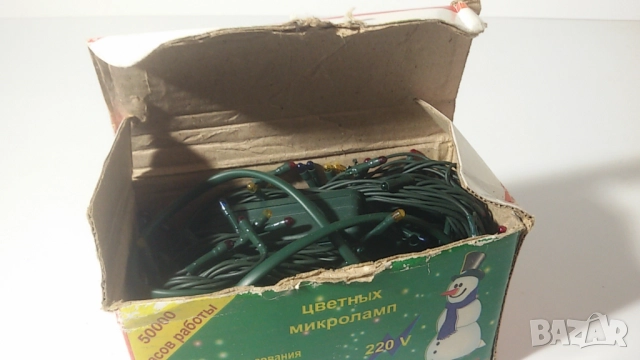 Коледни лампички Цветных микроламп - 50000 часов работы - Гирлянда Электрическая, снимка 4 - Декорация за дома - 51436847