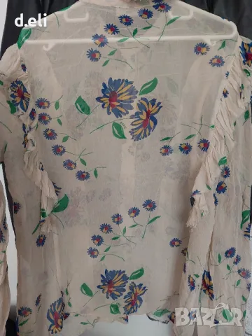 ZADING&VOLTAIRE  Paris Size M-L 100% Коприна Уникат, снимка 8 - Ризи - 49697203