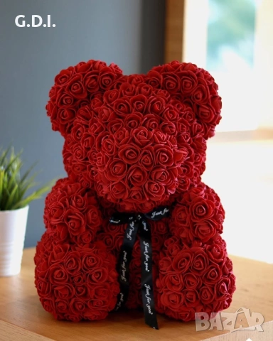 Мече от рози, снимка 7 - Декорация за дома - 53070837