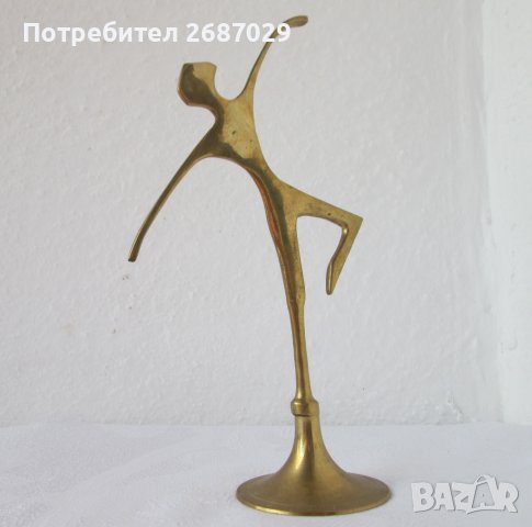Балерина - метал месинг бронз фигура статуетка, пластика, снимка 6 - Статуетки - 39490028