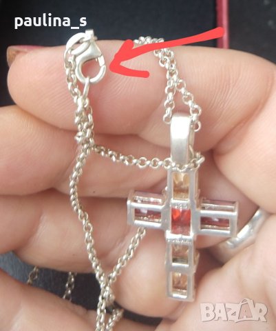 Винтидж / Два различни броя / Стар марков сребърен кръст "Lumani" / проба 925 , снимка 9 - Колиета, медальони, синджири - 41327631