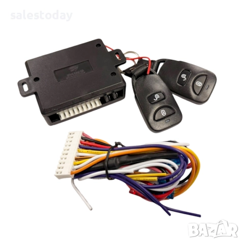 Модул за централно заключване, черен с два бутона