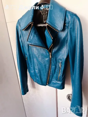 Кожено яке от естествена агнешка кожа, снимка 9 - Якета - 50033309