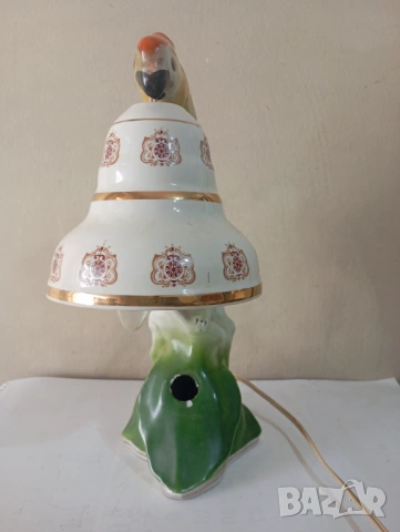 Стара настолна лампа - папагал, снимка 2 - Настолни лампи - 53133747