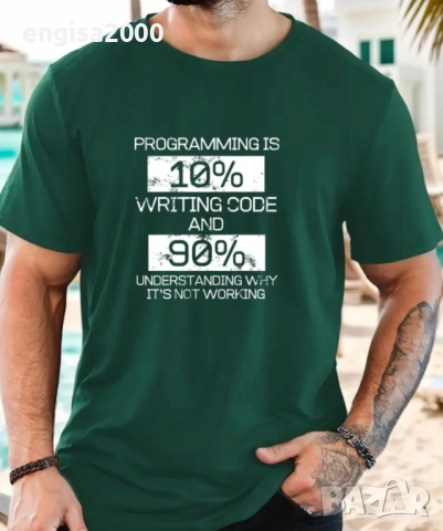 ПРОМО! Мъжка памучна тениска размер L