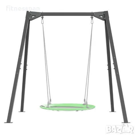 Единична градинска люлка с лагери, снимка 5 - Градински мебели, декорация  - 48975967