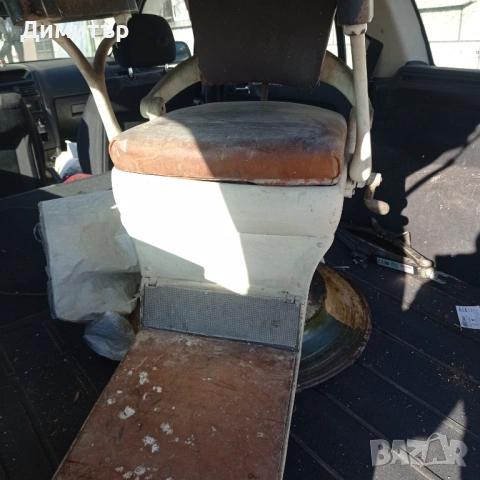 Антикварен механичен зъболекарски стол , снимка 2 - Антикварни и старинни предмети - 53141204