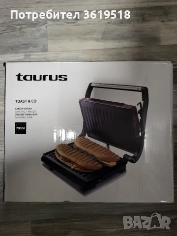 тостер Taurus toaat & Co, снимка 1 - Тостери - 48029517