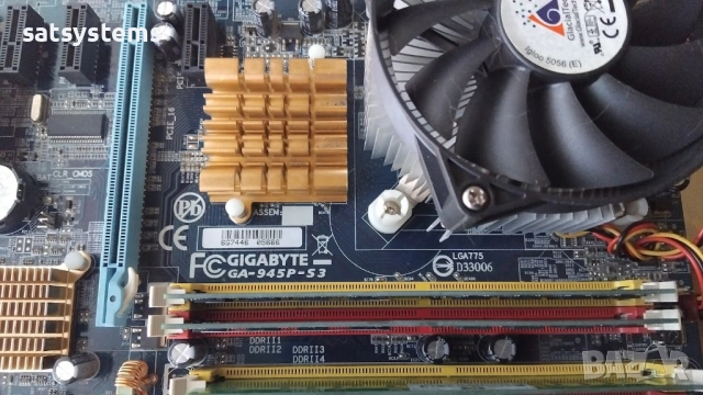 Дънна платка Gigabyte GA-945P-S3 Socket 775 CPU+FAN+RAM, снимка 6 - Дънни платки - 53863538