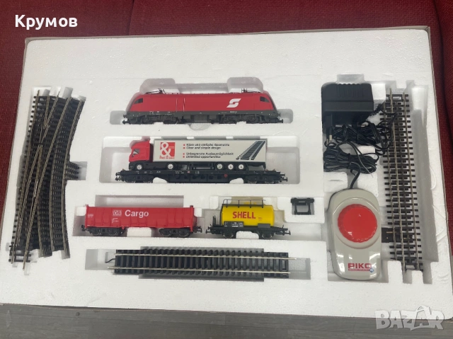 Стартов сет комплект Пико BR182 вагони HO 1:87 влак ЖП модел релси траф, снимка 2 - Други игри - 53712928