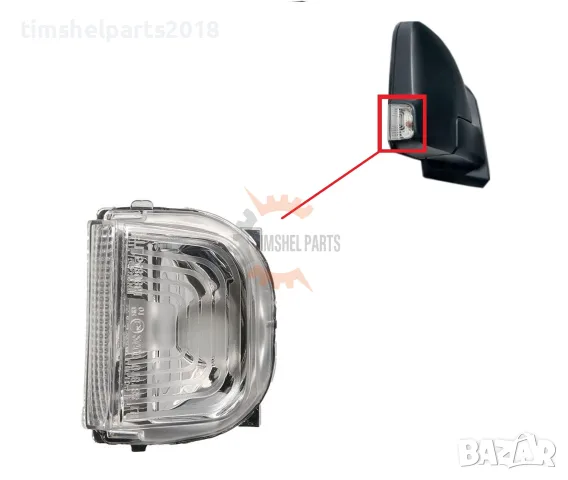 Мигач в огледало за Mercedes Sprinter 907 след 2018 год. - Пасажерска страна