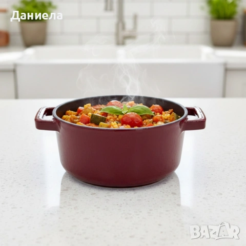 Michelino Мини чугунена тенджера 10 см – компактен съд за сосове и индивидуални порции, снимка 4 - Съдове за готвене - 53256880