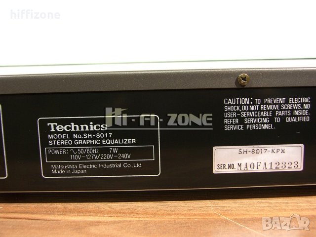  Technics sh-8017 /1 ЕКВАЛАЙЗЕР , снимка 8 - Ресийвъри, усилватели, смесителни пултове - 44398659