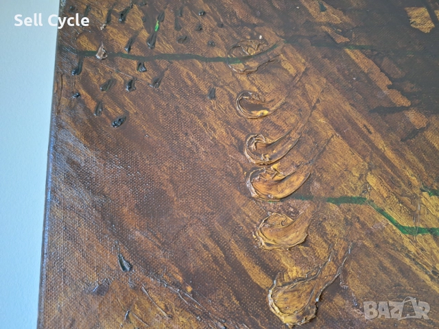 ✅КАРТИНА МАСЛО - БИТИЕ - 50/70 СМ.❗, снимка 3 - Картини - 51529586