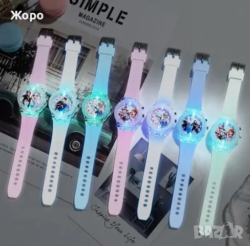 ДЕТСКИ СВЕТЕЩ ЧАСОВНИК ЛЕДЕНОТО КРАЛСТВО ЗА МОМИЧЕТА , снимка 4 - Детски - 47768661