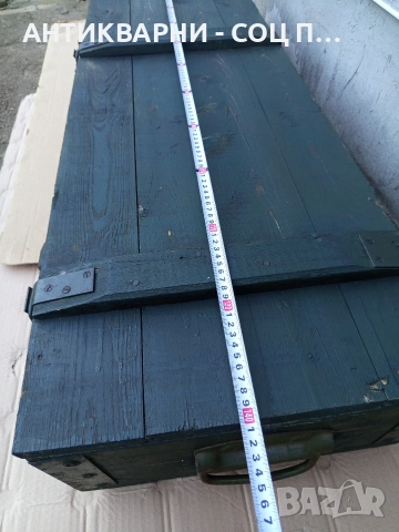 Стар Голям Военен Сандък. , снимка 6 - Антикварни и старинни предмети - 52818077