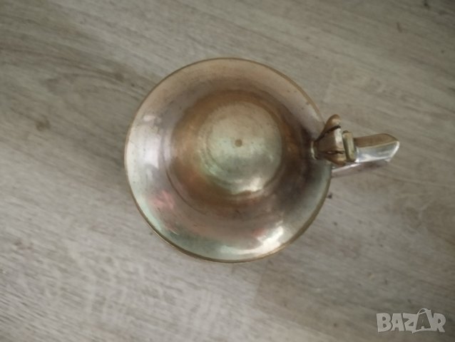 посребрена месингова халба, снимка 2 - Други ценни предмети - 41084249