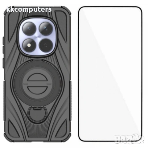 Защитен калъф WANLONFENG XH за Xiaomi Redmi Note 15 Pro+ 5G / Poco M8 Pro 5G със Стойка - PC+TPU, Вк, снимка 7 - Калъфи, кейсове - 53285648