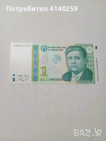 ТАДЖИКИСТАН БАНКНОТА 
