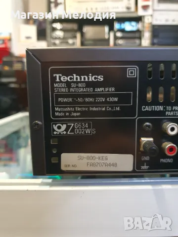 Усилвател Technics SU-800 В отлично техническо и визуално състояние., снимка 10 - Ресийвъри, усилватели, смесителни пултове - 49531231