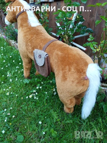 Стара Немска Голяма Плюшена Играчка Конче Тегло 5кг., снимка 6 - Антикварни и старинни предмети - 50554455