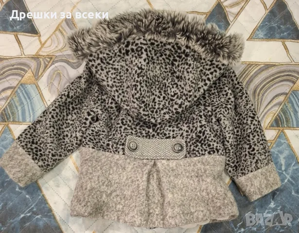 Зимно вълнено палтенце Next-92, снимка 2 - Бебешки якета и елеци - 56331963
