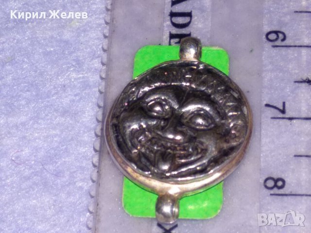 АВТОРСКО СРЕБЪРНО БИЖУ ЕЛЕМЕНТ За ГРИВНА КОЛИЕ РЪЧНО ГРАВИРАНА АПЛИКАЦИЯ ВИСОКА ПРОБА СРЕБРО 35508, снимка 7 - Гривни - 39304141