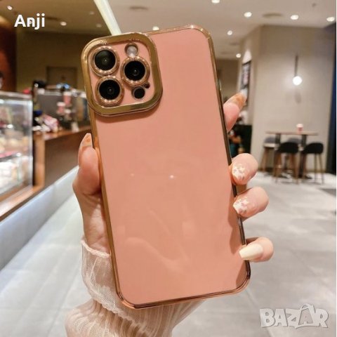 Луксозен силиконов кейс+камера iPhone 14 Pro Max