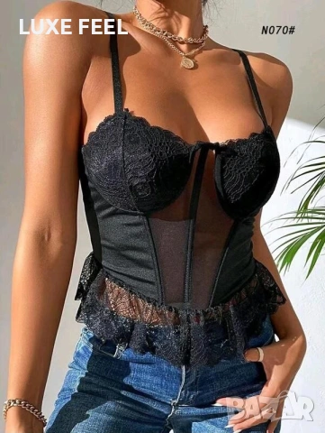 Бюстие - Корсет Дантела ⚜️, снимка 2 - Корсети, бюстиета, топове - 53195303