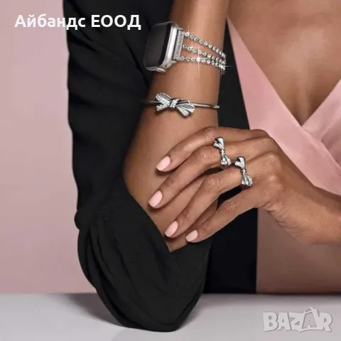 Метална каишка с камъчета за Apple Watch ULTRA/SE/11/10/9/8/7/6/5, снимка 9 - Каишки за часовници - 49407579