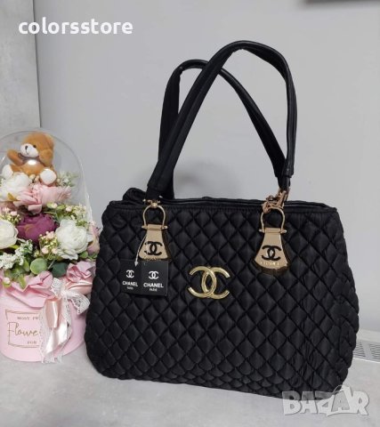  Луксозна Черна чанта код Р61, снимка 1 - Чанти - 35654239
