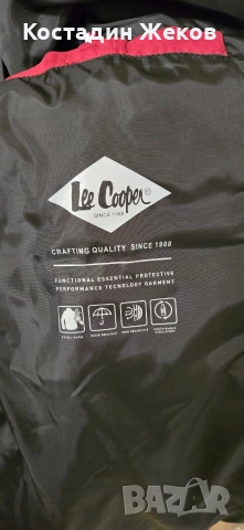  Мъжко оригинално късо зимно яке с капитуниран дизайн. Lee Cooper. Като ново. , снимка 17 - Якета - 53242401