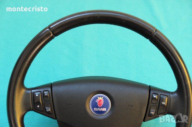 Кожен волан Saab 9-5 (2005-2010г.) Сааб 9-5 / Saab 95 / ляв airbag / airbag волан Saab 9-5, снимка 2 - Части - 39179840