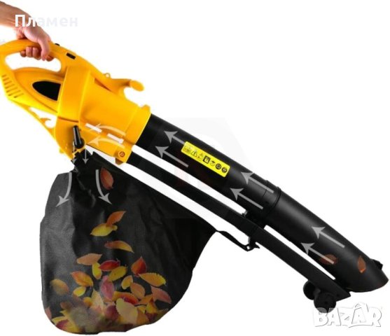 Електрически ,листосъбирач Denzel, Две функции, BDE-3000, 230 V, 3000 W, 270 км/ ч, 790 м3/ ч, снимка 5 - Градинска техника - 42735548