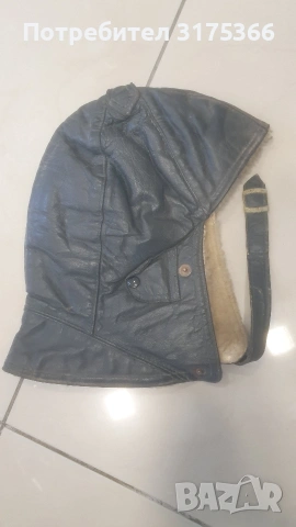 Зимна кожена пилотска шапка Luftwaffe 3 Райх 1930