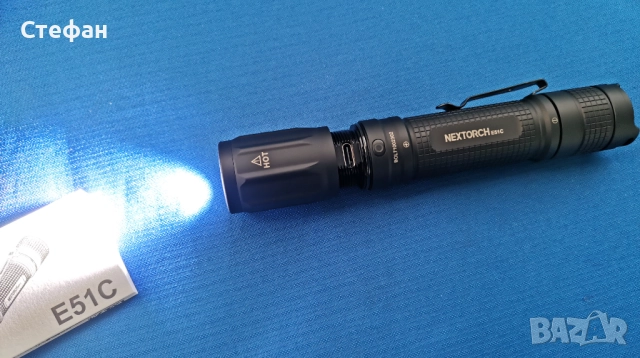 ХИТ ЦЕНА Тактически фенер Nextorch E51C, снимка 4 - Екипировка - 52869700