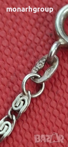 Сребърна верижка с висулка, снимка 7 - Колиета, медальони, синджири - 53872672