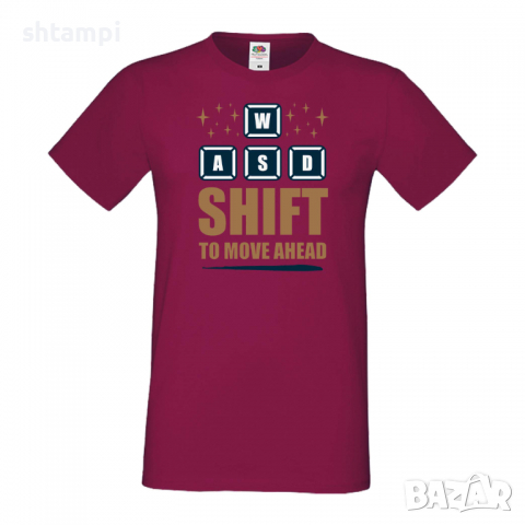 Мъжка тениска WASD Shift To Move, снимка 5 - Тениски - 36196151