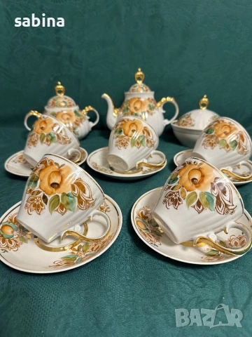 Съветски ръчно рисуван сервиз, Полонски завод, СССР