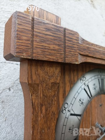 дървен немски стенен часовник jvs, снимка 3 - Стенни часовници - 41634656