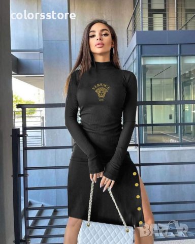 Черна рокля Versace  кодIM- LT55