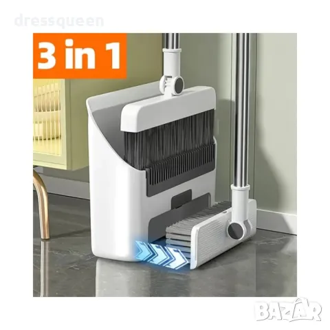 4305 Метла и лопатка с гребен за самопочистване 