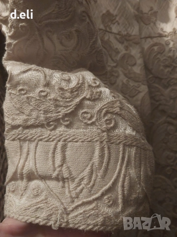 Alberta FERRETTI Original Size S Уникат в златисто, снимка 5 - Палта, манта - 52964091