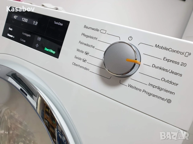 Miele 1600rpm Wi-Fi TwinDos Подсветка Пералня Миеле 12м Гаранция, снимка 3 - Перални - 53244050