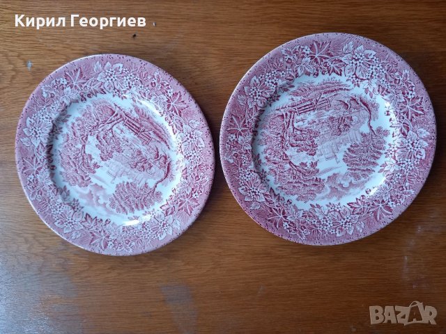 Две Английски порцеланови чинии 