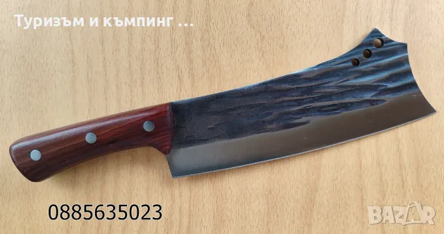 Масивен сатър c кожена кания / 2 модела /, снимка 4 - Ножове - 49238557