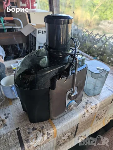 Сокоизстисквачка с кана 1л, 900W, 2 степени, ф75мм отвор, инокс, FJX-1082, снимка 2 - Сокоизстисквачки и цитрус преси - 55834355