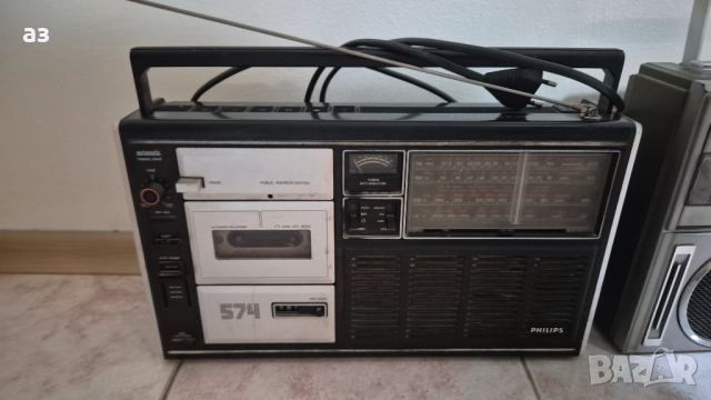 Радио Philips 574, снимка 6 - Радиокасетофони, транзистори - 51864507